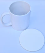 2 Photo Mugs + 2 Personalized Coasters